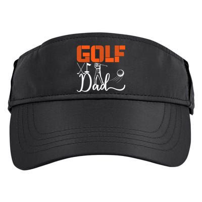 Father's Day Funny Golf Dad Best Dad By Par Gift For Dad Adult Drive Performance Visor