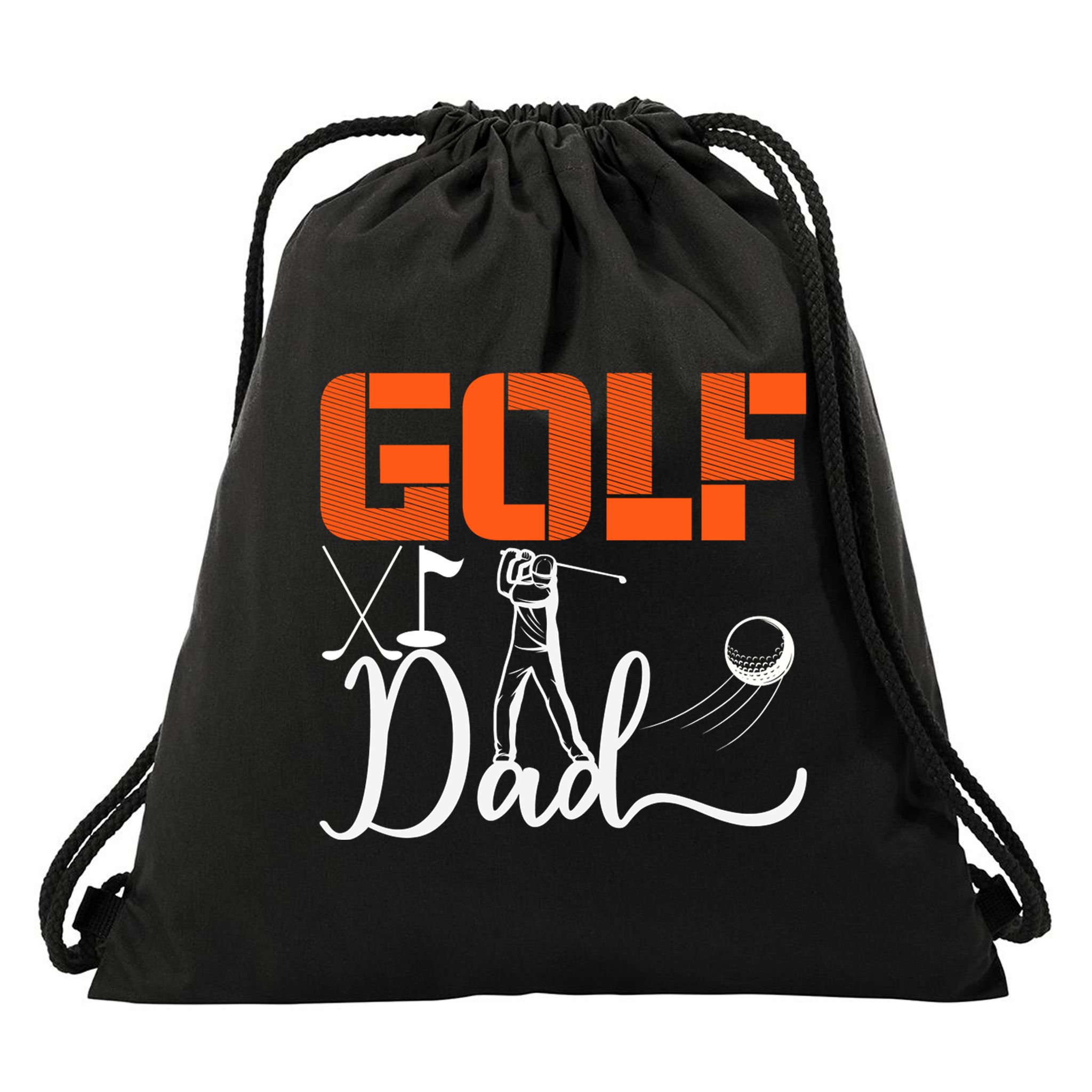 Father's Day Funny Golf Dad Best Dad By Par Gift For Dad Drawstring Bag