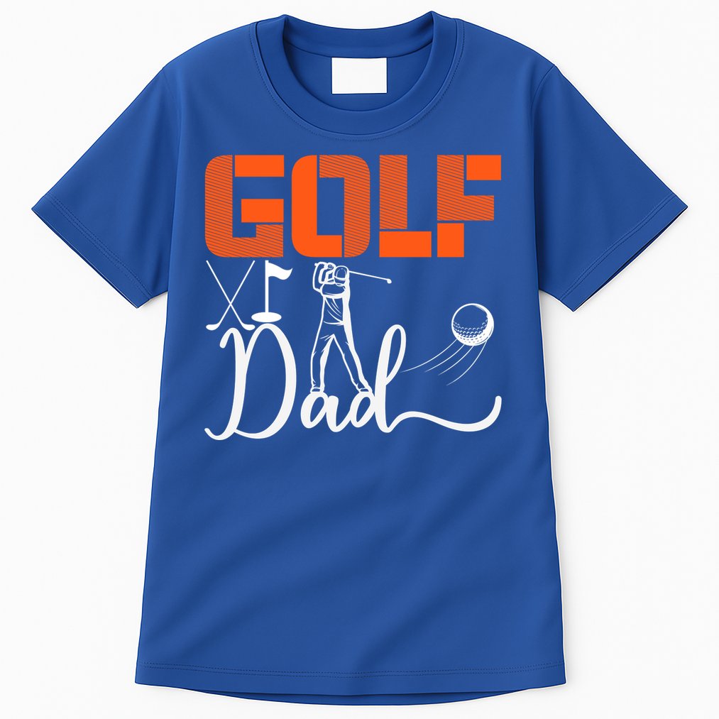 Father's Day Funny Golf Dad Best Dad By Par Gift For Dad Tall T-Shirt