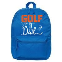 Father's Day Funny Golf Dad Best Dad By Par Gift For Dad 16 in Basic Backpack