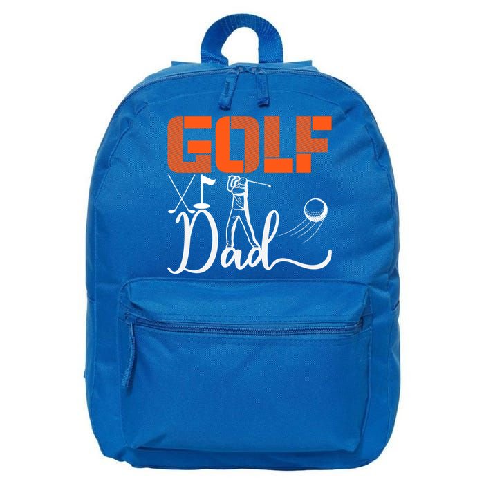 Father's Day Funny Golf Dad Best Dad By Par Gift For Dad 16 in Basic Backpack