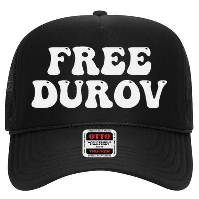 Free Durov High Crown Mesh Back Trucker Hat