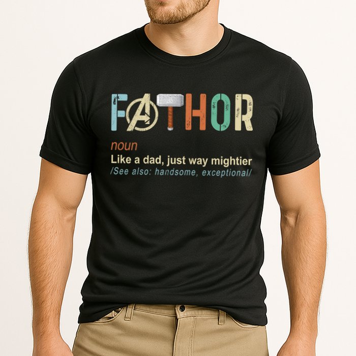 Father's Day Fathor Like Regular Dad Just Way Mightier Hero Cooling Performance Crew T-Shirt