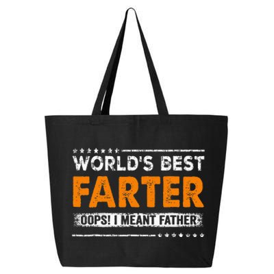 Fathers Day Funny Worlds Best Farter I Mean Father 25L Jumbo Tote