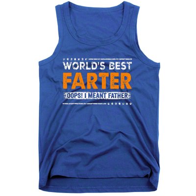 Fathers Day Funny Worlds Best Farter I Mean Father Tank Top