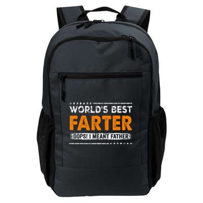 Fathers Day Funny Worlds Best Farter I Mean Father Daily Commute Backpack