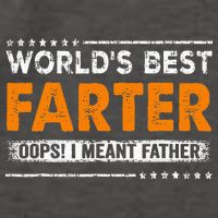 Fathers Day Funny Worlds Best Farter I Mean Father Vector Backpack