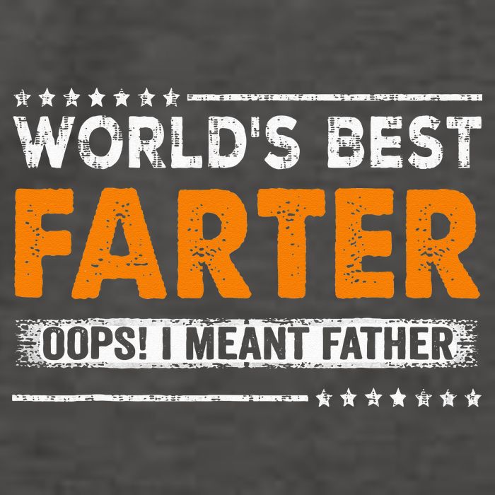 Fathers Day Funny Worlds Best Farter I Mean Father Vector Backpack
