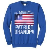 Father Day Funny Retiret Joke Patriot Retired Grandpa Gift Sweatshirt