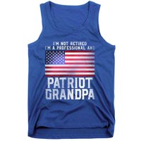 Father Day Funny Retiret Joke Patriot Retired Grandpa Gift Tank Top