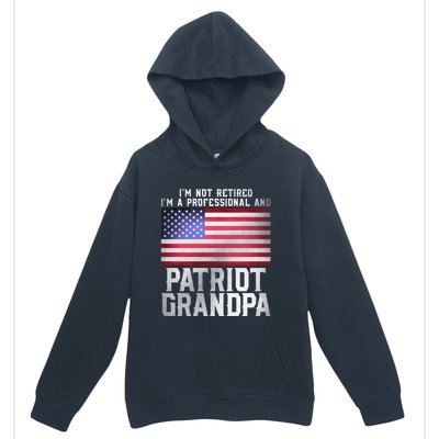 Father Day Funny Retiret Joke Patriot Retired Grandpa Gift Urban Pullover Hoodie