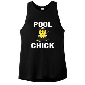 Father's Day Funny Pool Chick 8 Ball Billiards Gift For Dad Ladies PosiCharge Tri-Blend Wicking Tank