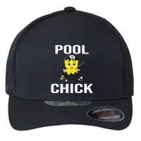 Father's Day Funny Pool Chick 8 Ball Billiards Gift For Dad Flexfit Unipanel Trucker Cap
