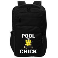Father's Day Funny Pool Chick 8 Ball Billiards Gift For Dad Impact Tech Backpack