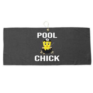 Father's Day Funny Pool Chick 8 Ball Billiards Gift For Dad Large Microfiber Waffle Golf Towel