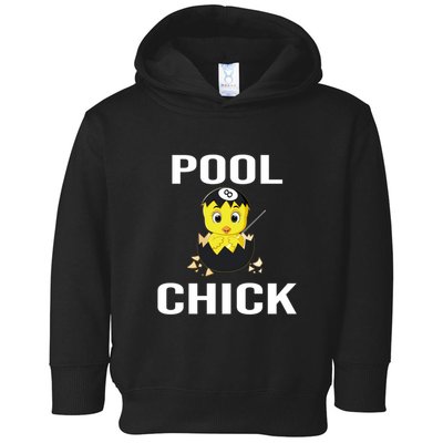 Father's Day Funny Pool Chick 8 Ball Billiards Gift For Dad Toddler Hoodie