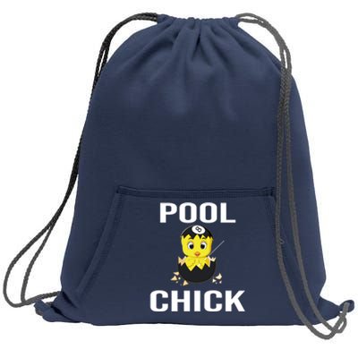 Father's Day Funny Pool Chick 8 Ball Billiards Gift For Dad Sweatshirt Cinch Pack Bag