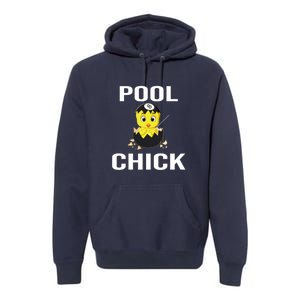 Father's Day Funny Pool Chick 8 Ball Billiards Gift For Dad Premium Hoodie