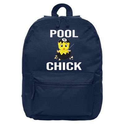 Father's Day Funny Pool Chick 8 Ball Billiards Gift For Dad 16 in Basic Backpack