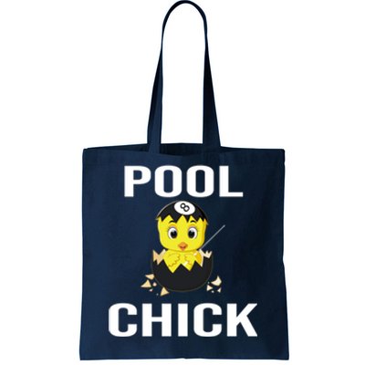 Father's Day Funny Pool Chick 8 Ball Billiards Gift For Dad Tote Bag