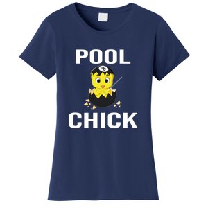 Father's Day Funny Pool Chick 8 Ball Billiards Gift For Dad Women's T-Shirt