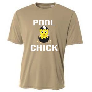 Father's Day Funny Pool Chick 8 Ball Billiards Gift For Dad Cooling Performance Crew T-Shirt