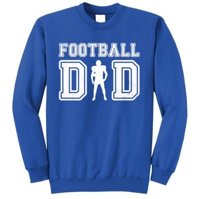 Football Dad FatherS Day Vintage Football Daddy Papa Father Great Gift Sweatshirt