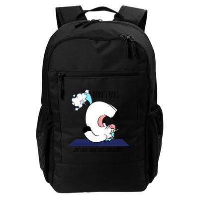 Funny Don't Fart Unicorn Doing Yoga Workout Pose Gift Backpack