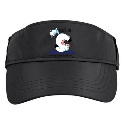 Funny Don't Fart Unicorn Doing Yoga Workout Pose Gift Adult Drive Performance Visor