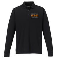 Father's Day Funny World's Best Farter I Mean Father Performance Long Sleeve Polo