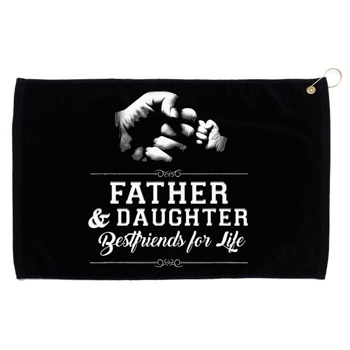 Father Daughter Friends Fist Bump Dad Fathers Day Grommeted Golf Towel