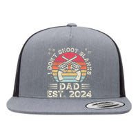 FatherS Day Funny New Dad I DonT Shoot Blanks Est. 2024 Flat Bill Trucker Hat