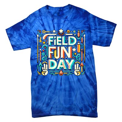 Field Day Fun Day 2024 Funny For Teacher And Field Day Gift Tie-Dye T-Shirt