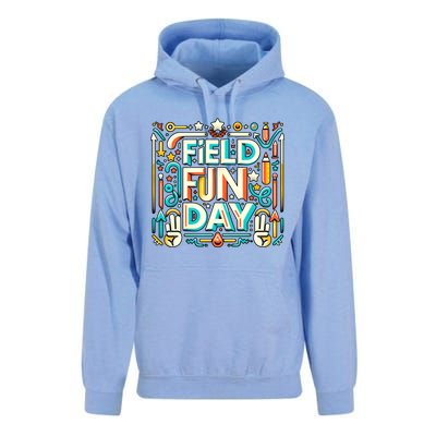 Field Day Fun Day 2024 Funny For Teacher And Field Day Gift Unisex Surf Hoodie