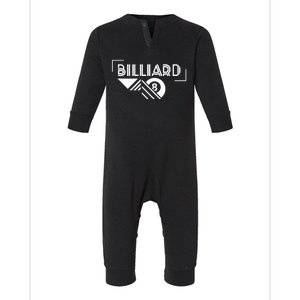 Father's Day Funny Billiards 8 Ball Gift For Dad Infant Fleece One Piece