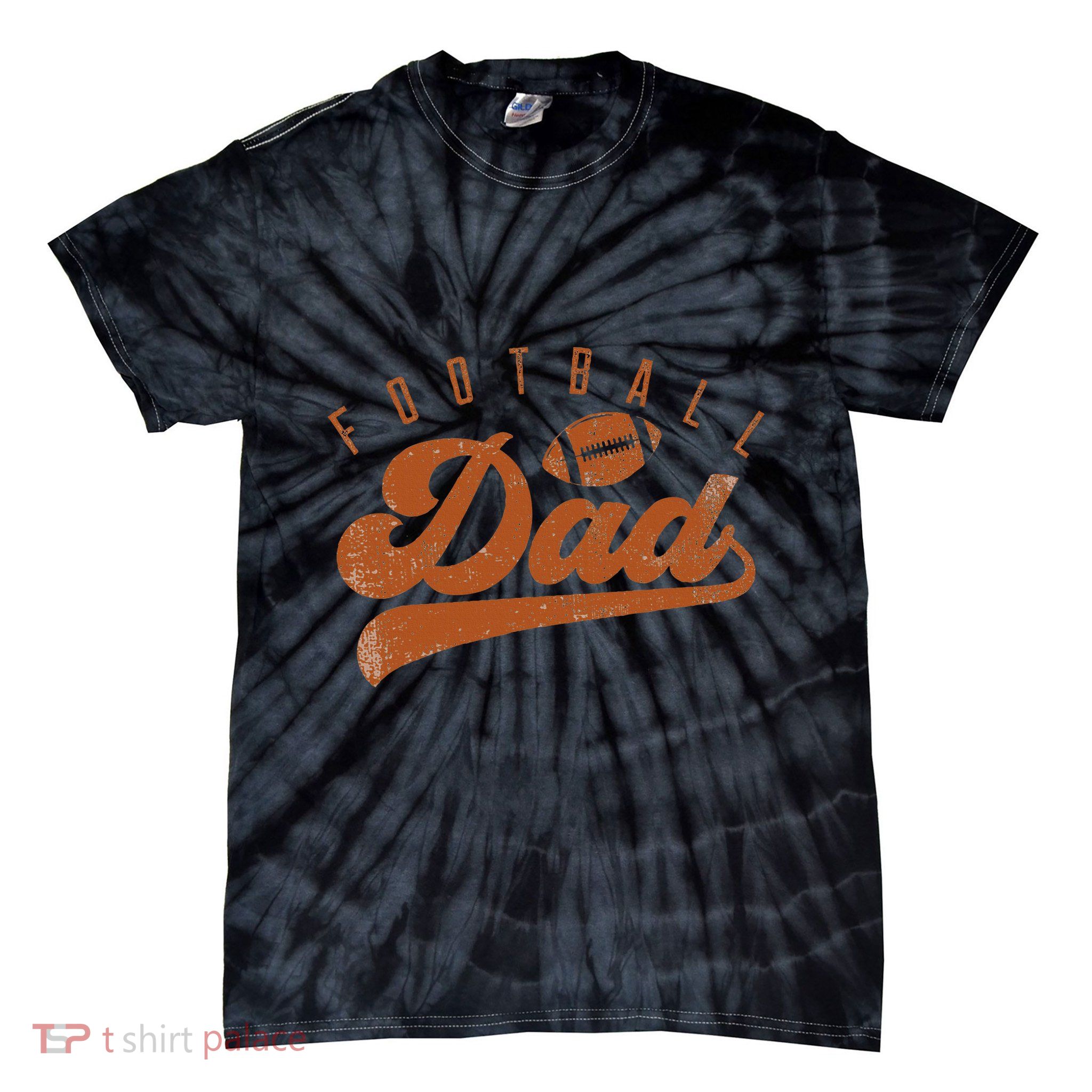 Football Dad Tie-Dye T-Shirt