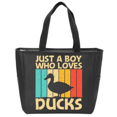 Funny Duck Farmer Hunting Lovers Zip Tote Bag