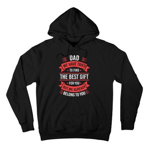 Fathers Day For Dad From Daughter Son Wife Funny Dad Hoodie