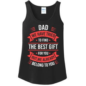 Fathers Day For Dad From Daughter Son Wife Funny Dad Ladies Essential Tank