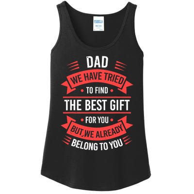 Fathers Day For Dad From Daughter Son Wife Funny Dad Ladies Essential Tank