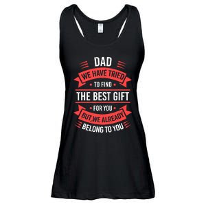 Fathers Day For Dad From Daughter Son Wife Funny Dad Ladies Essential Flowy Tank