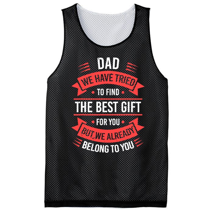 Fathers Day For Dad From Daughter Son Wife Funny Dad Mesh Reversible Basketball Jersey Tank