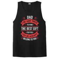 Fathers Day For Dad From Daughter Son Wife Funny Dad PosiCharge Competitor Tank