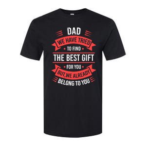 Fathers Day For Dad From Daughter Son Wife Funny Dad Softstyle CVC T-Shirt