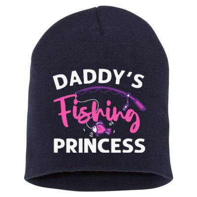 Funny DaddyS Fishing Princess Art Short Acrylic Beanie