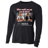 Funny D.O.G.E. Cooling Performance Long Sleeve Crew