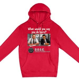 Funny D.O.G.E. Premium Pullover Hoodie