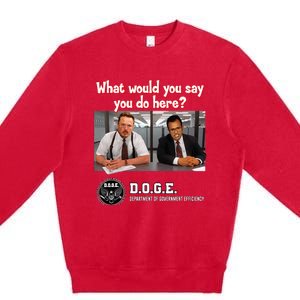 Funny D.O.G.E. Premium Crewneck Sweatshirt