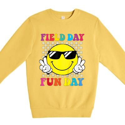 Field Day Fun Day Funny For Teacher Field Day 2024 Gift Premium Crewneck Sweatshirt