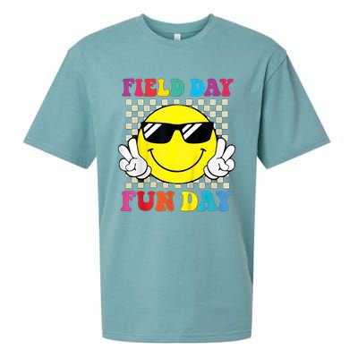 Field Day Fun Day Funny For Teacher Field Day 2024 Gift Sueded Cloud Jersey T-Shirt